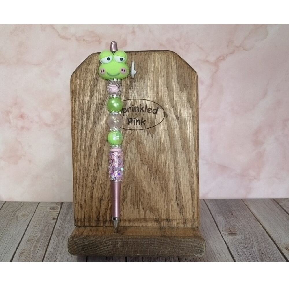 #KP-899 Handmade Beaded Pen Keroppi